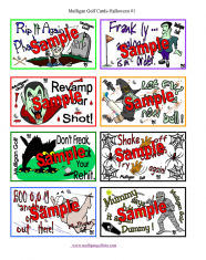Mulligan Golf Cards Halloween #1