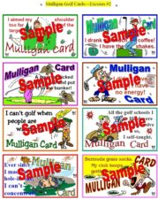 Mulligan Golf Cards Excuses #2