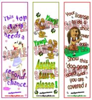 Mulligan Golf Dog Bookmarks